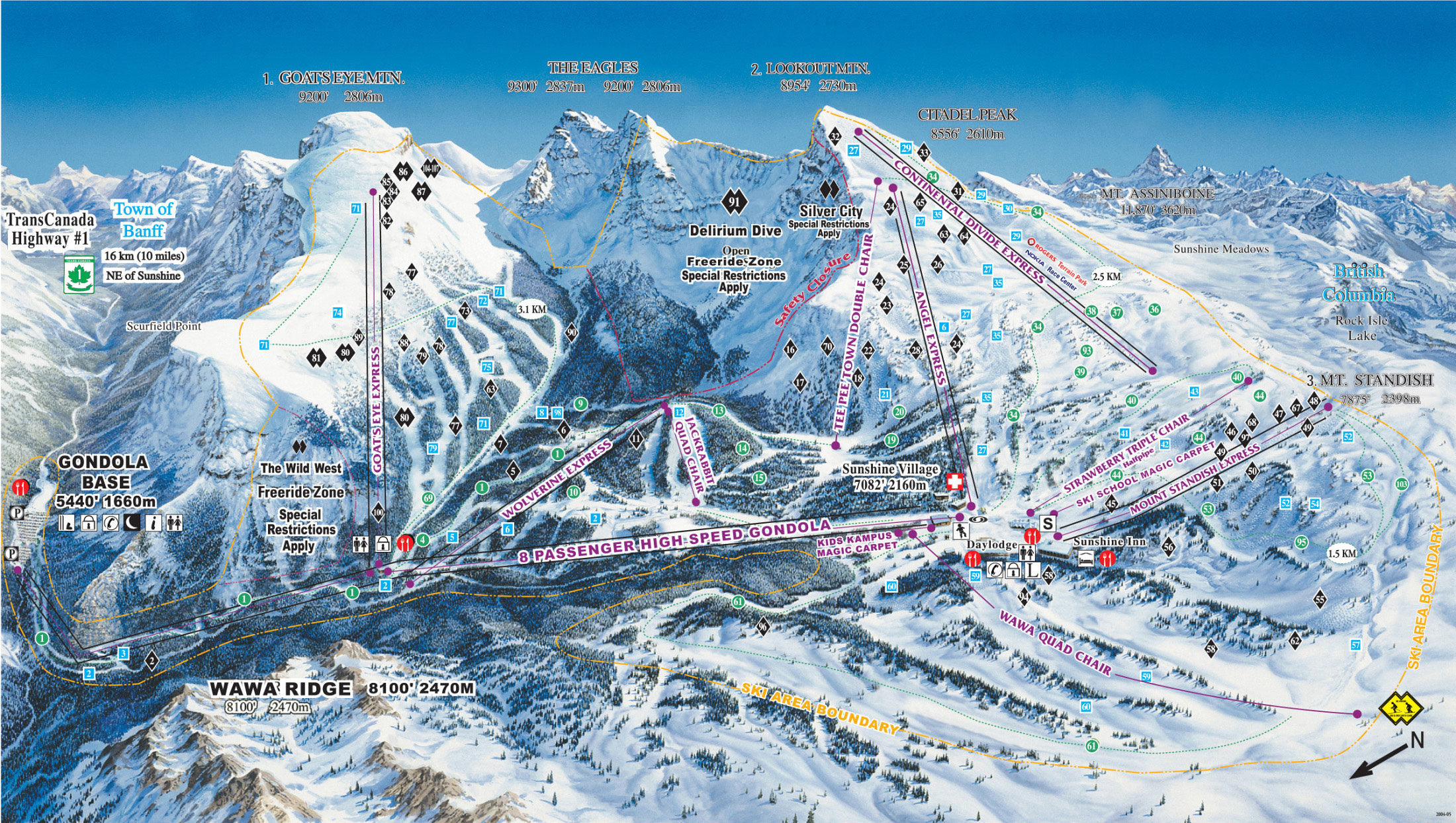 Banff map