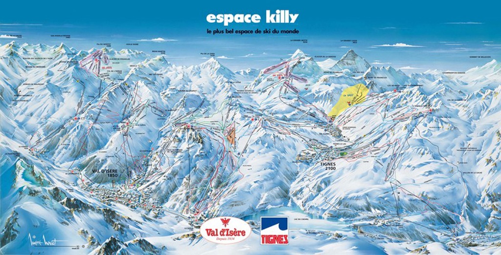 Val d'Isère map